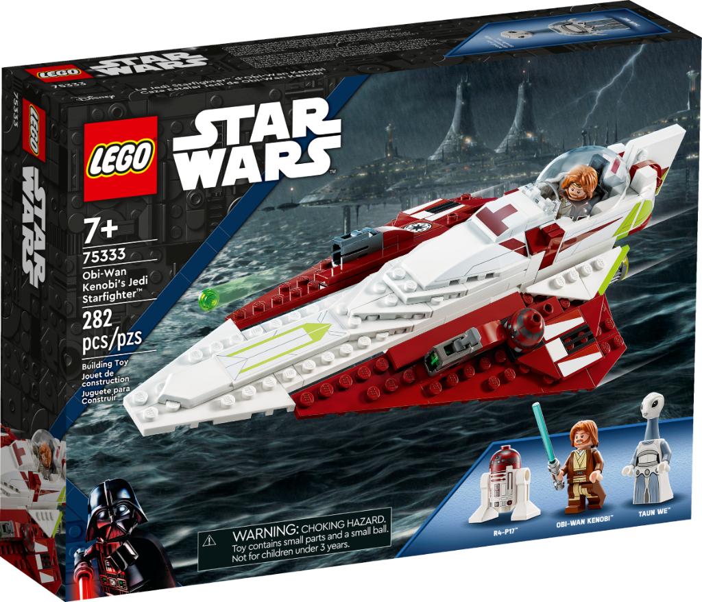 Lego 75333 Le chasseur Jedi d’Obi-Wan Kenobi, Enlèvement ou Envoi, Neuf, Ensemble complet, Lego
