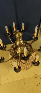 Kroonluchter brons, Huis en Inrichting, Lampen | Kroonluchters, Ophalen, Gebruikt, Overige materialen