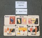 Volledige reeks Belgische bierkaartjes Bockor met tekst - €1, Verzamelen, Viltje(s), Ophalen of Verzenden