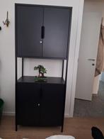 bureel,dressoir of archief kast in antraciet metaal, Huis en Inrichting, Ophalen, Zo goed als nieuw, Metaal, Met plank(en)