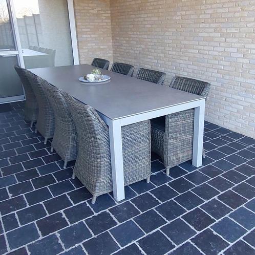 Tuinmeubelen, Tuin en Terras, Tuinsets en Loungesets, Zo goed als nieuw, Tuinset, Overige materialen, Meer dan 8 zitplaatsen, Eettafel