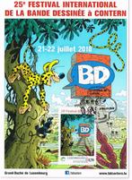Comics : Maxi kaart Festival BD Contern 2018 - Marsupilami, Ophalen of Verzenden