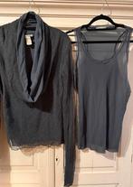 Pull Sarah Pacini + TS taille 3 gris foncé, Envoi, Comme neuf