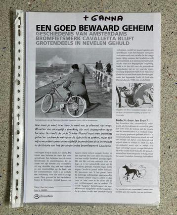 Unieke Map met documentatie Cavalletta en Ganna Bromfietsen beschikbaar voor biedingen