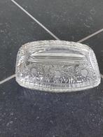 Beurrier en verre ciselé vintage., Ophalen