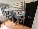 Hoogslaper met bureau (eventueel incl kasten), Huis en Inrichting, Slaapkamer | Stapelbedden en Hoogslapers, Ophalen, Eenpersoons