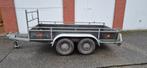 dubbelasser aanhangwagen 3m op 125cm, Auto diversen, Aanhangers en Bagagewagens, Ophalen, Gebruikt