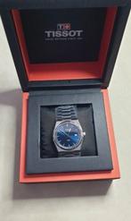 Tissot PRX 40mm Quartz – Tijdloze Stijl in Koningsblauw  500, Ophalen of Verzenden, Zo goed als nieuw