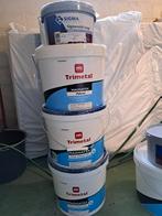 4 potten verf Trimetal (10l en 2,5l) wit, Ophalen, Nieuw, Wit, Verf