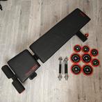 decathlon 900 bench + halter/gewichten, Ophalen, Zo goed als nieuw, Halterstangen