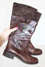 Prachtige Leren Via Vai Laarzen s3 (Maat 40) € 85,-, Kleding | Dames, Schoenen, Via Vai, Hoge laarzen, Bruin, Verzenden