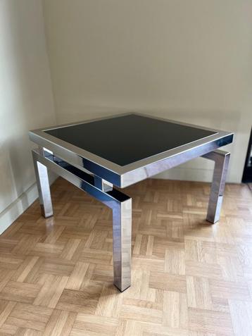 Vintage design bijzettafel tafeltje chrome 60 70 beschikbaar voor biedingen