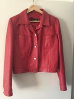 Rood lederen jasje - maat 38, Kleding | Dames, Jasjes, Kostuums en Pakken, Ophalen of Verzenden, Maat 38/40 (M), Rood, Jasje