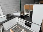 Belle cuisine d'angle blanche + électroménagers + DÉMONTÉE