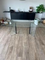 Moderne glazen tafel, Huis en Inrichting, Ophalen, 50 tot 100 cm, Vijf personen of meer, 150 tot 200 cm