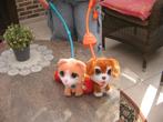 2 interactieve knuffels  hond en poes, Kinderen en Baby's, Ophalen, Zo goed als nieuw, Hond