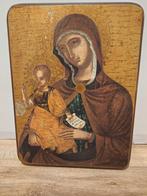 Vintage MC Madonna en Kind repro icoon kwaliteit hout print, Antiek en Kunst, Kunst | Tekeningen en Fotografie, Ophalen