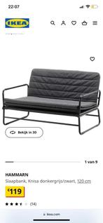 Zetelbed Ikea, Huis en Inrichting, Slaapkamer | Slaapbanken, Ophalen, Zo goed als nieuw, Zwart