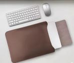Nieuwe laptop sleeve – bruin (PU leer), Informatique & Logiciels, Housses d'ordinateur portable, Enlèvement ou Envoi, 14 pouces