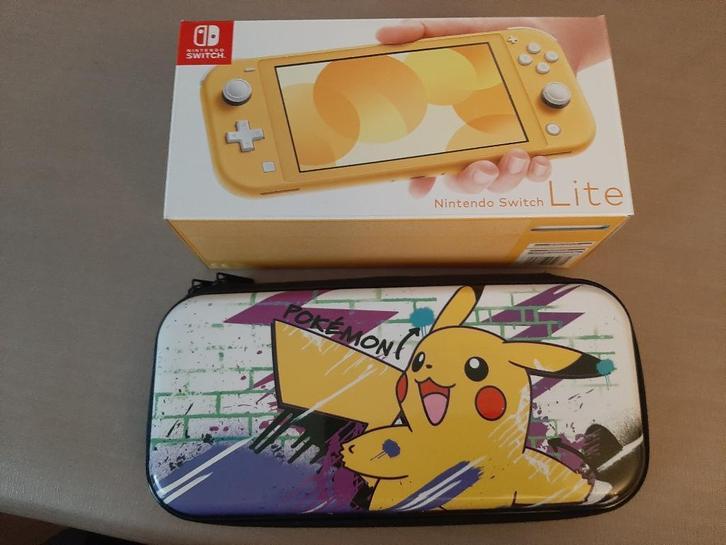 Nintendo Switch Lite console geel, Games en Spelcomputers, Spelcomputers | Nintendo Switch Lite, Zo goed als nieuw, Geel, Ophalen of Verzenden