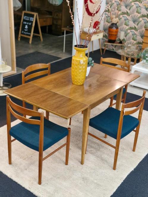 Vintage eettafel jaren 70, Huis en Inrichting, Complete eetkamers, Gebruikt, Ophalen