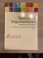 Cees Braas - Taaltopics argumenteren, Boeken, Ophalen of Verzenden, Zo goed als nieuw, Hoger Onderwijs, Noordhoff Uitgevers