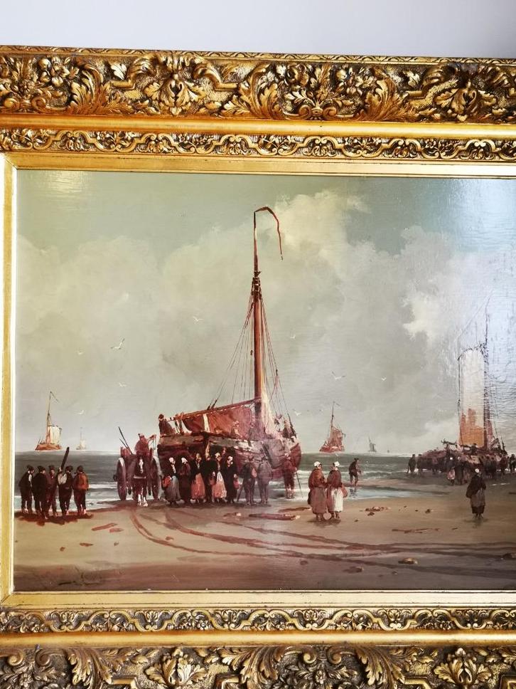 Hendrik Vader schilderij 125x100CM!, Antiek en Kunst, Kunst | Schilderijen | Klassiek, Ophalen