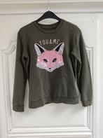 Trui met vos van pailletjes, C&A, HERE&THERE, maat 158/164, Kinderen en Baby's, Kinderkleding | Maat 164, C&A, Meisje, Trui of Vest