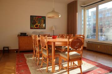 Volledige eetkamer, Huis en Inrichting, Ophalen, Gebruikt, Vintage, 8 stoelen of meer