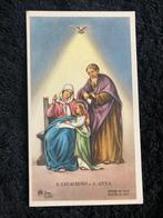 Carte de dévotion AR Dep. Z111 S Gioachino et S Anna 6x10,5, Comme neuf, Carte ou Gravure, Enlèvement ou Envoi, Christianisme | Catholique