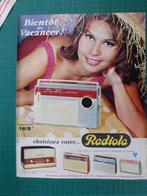 Radiola transistors - publicité papier - 1963, Ophalen of Verzenden, Gebruikt, Overige typen