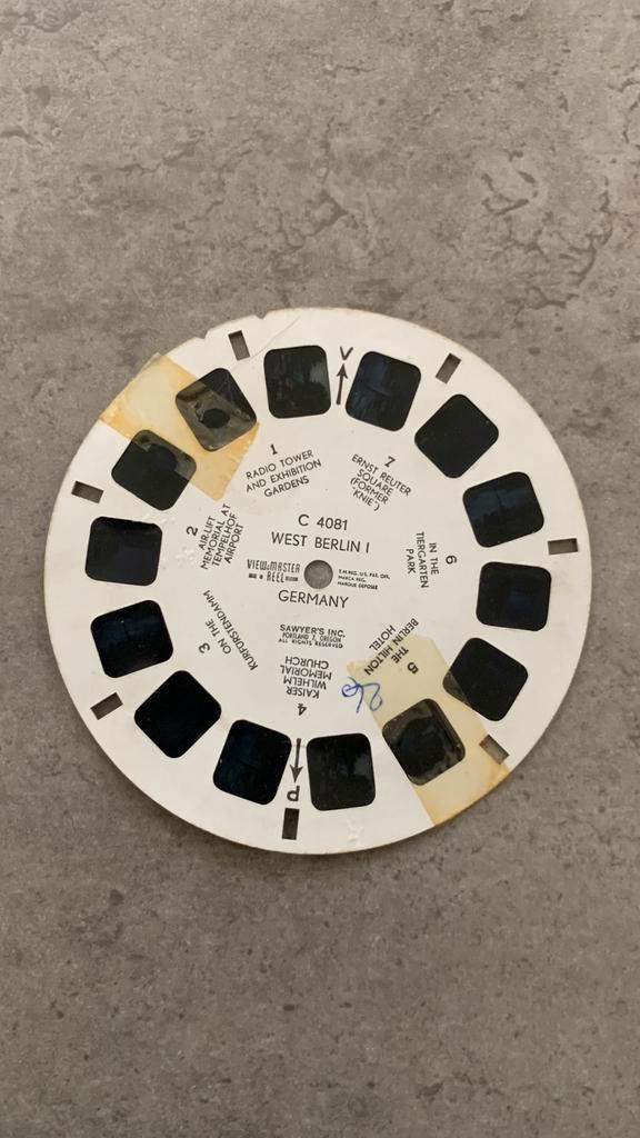 Oude View-Master-plaat — West-Berlijn I (Duitsland), Verzamelen, Speelgoed, Gebruikt, Ophalen of Verzenden