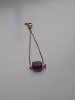 Bracelet en métal améthyste, Neuf, Enlèvement ou Envoi, Or, Avec pierre précieuse