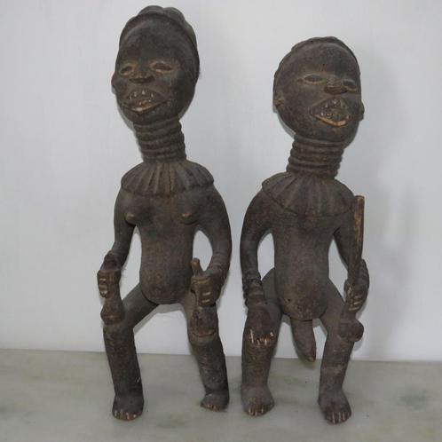 Kameroen Koninklijke voorouderfiguren Bangwa koppel 1920, Antiek en Kunst, Kunst | Niet-Westerse kunst, Ophalen
