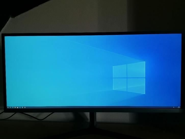 SAMSUNG 34" 21/9 ULTRA WQHD - LS34J550WQUXEN, Computers en Software, Monitoren, Gebruikt, 61 t/m 100 Hz, DisplayPort, HDMI, Gaming