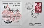 FDC SABENA- BRUSSEL- BUDAPEST 1962, Vliegtuigen, Ophalen of Verzenden, Gestempeld