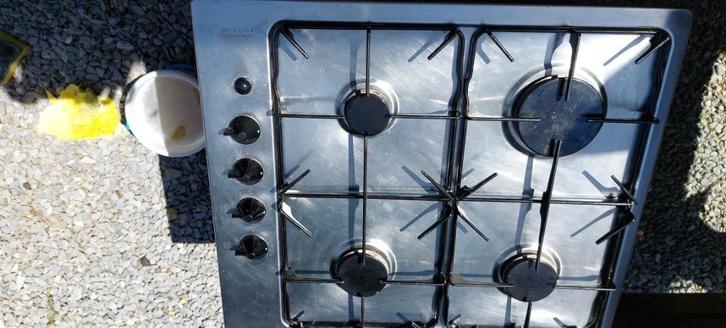 gaskookplaat Zanussi, Elektronische apparatuur, Kookplaten, Gebruikt, Inbouw, Gas, 4 kookzones, Ophalen