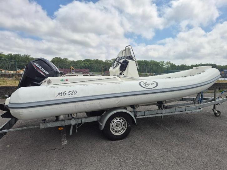 Saver MG580, Watersport en Boten, Rubberboten, Zo goed als nieuw, Overige merken, Overige materialen, 70 tot 120 pk, Benzine, Ophalen