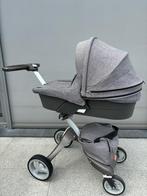 Stokke kinderwagen met draagmand, Kinderen en Baby's, Gebruikt, Met reiswieg, Ophalen, Kinderwagen