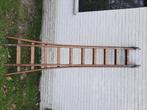 Houten ladder, Doe-het-zelf en Bouw, Ladders en Trappen, Ophalen, Gebruikt, Ladder, Opvouwbaar of Inschuifbaar