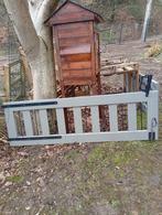 belle barrière extérieure, grise, 2 battants, 60H/388L en cm, 200 cm ou plus, Comme neuf, Enlèvement, Composite