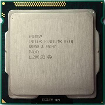 Intel pentium G860, 2 cores,  3.00GHz, 64-bit incl  cooler, Enlèvement ou Envoi, Comme neuf, 3 à 4 Ghz, 2-core