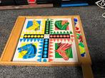 Retro paartjes spel+dambord, Ophalen, Zo goed als nieuw