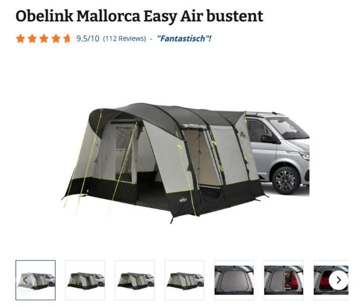 Campervan tent/ bustent, Caravans en Kamperen, Tenten, Zo goed als nieuw, Ophalen of Verzenden
