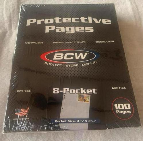 100 pages, 8 protège-cartes  poche, carte sport BCW Pokemon, Hobby & Loisirs créatifs, Jeux de cartes à collectionner | Autre