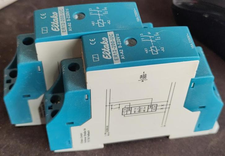 Relais Eltako ER12-200-UC (zonder doosje), Doe-het-zelf en Bouw, Elektriciteit en Kabels, Ophalen of Verzenden