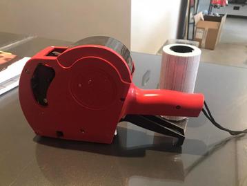 Prijsstang / prijskaartjes pistool + etiketten beschikbaar voor biedingen