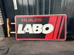 LABO olie oude reclame lichtbak, Verzamelen, Ophalen, Gebruikt, Lichtbak of (neon) lamp