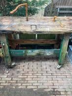 Oude werkbank, Ophalen, Gebruikt