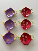 Zes leuke bordjes om theezakjes op te leggen, Huis en Inrichting, Ophalen of Verzenden, Nieuw